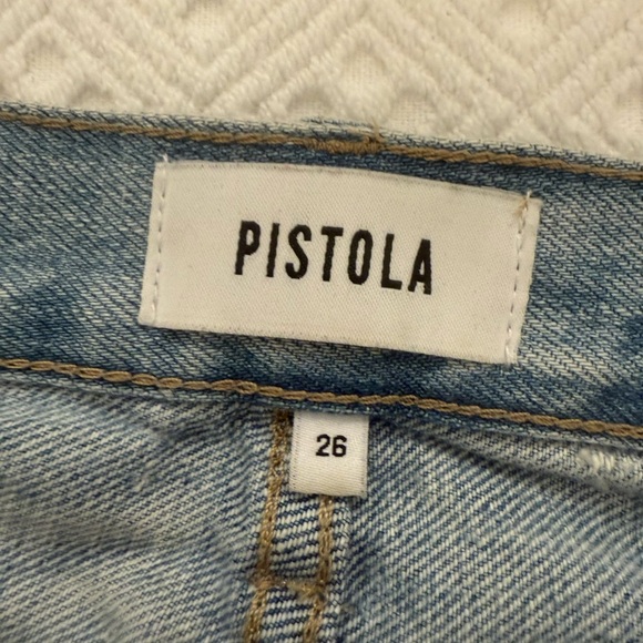 Pistola boyfriend Jean Relaxed Roller Distressed Denim Jeans Light Blue - Picture 4 of 10